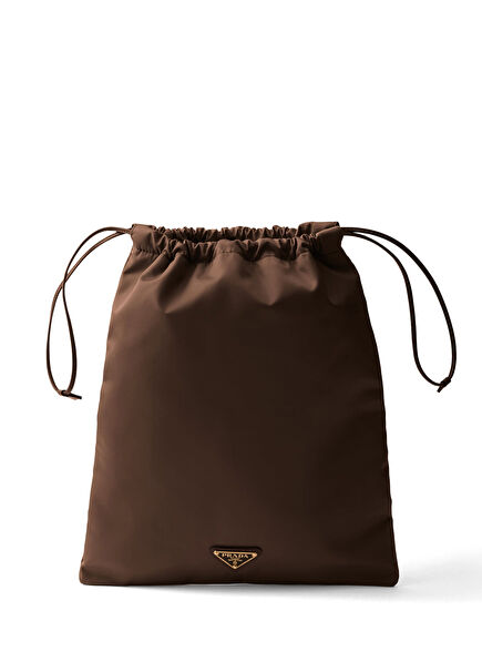 Brown Wish Re-Nylon Pouch Handbag