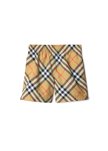 Atticus Swim Beige Unisex Kids Swim Shorts