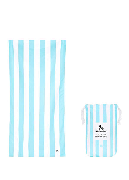 Cabana Jumpsuit Blues Medium Size Kids Beach Towel