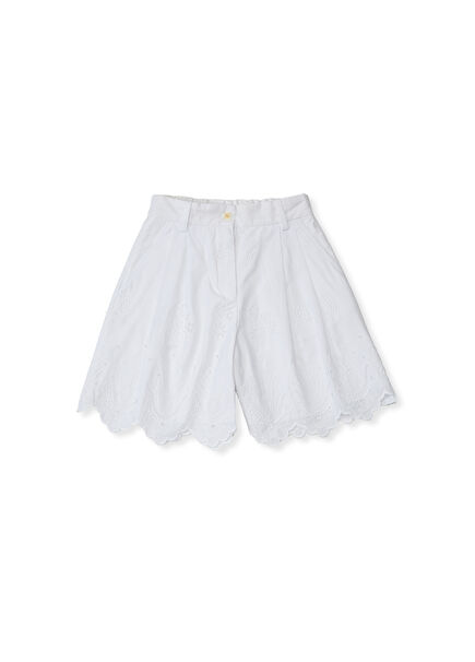 Girls Shorts With White Fuses