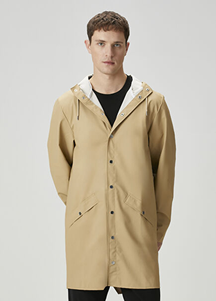 Sand Hooded Raincoat