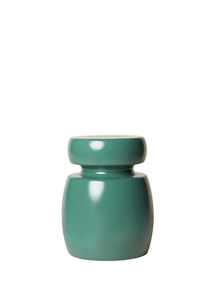 Pietra Mat Yeşil Porselen Tabure Sehpa