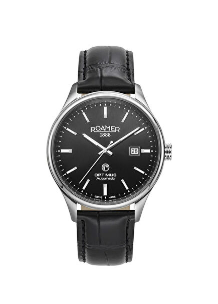 Optimus 983983-41-85-05 Black Leather Men's Watch