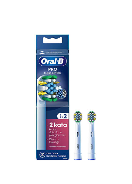 Pro Floss Action X-Filament 2-Pack Rechargeable Toothbrush Replacement Head
