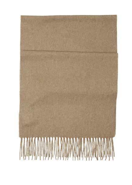 Beige Men's Cashmere Scarf