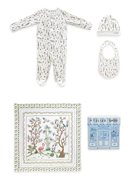 İlkbahar Kız Bebek 4lü Yenidoğan Seti