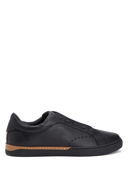 Siyah Erkek Deri Sneaker