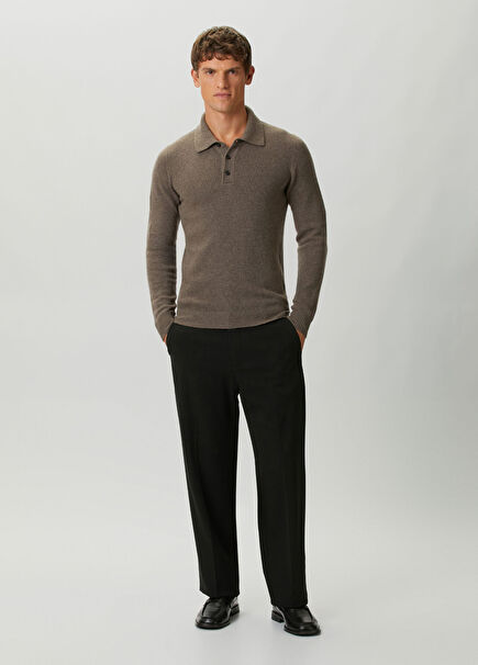 Brown Wool Knitwear