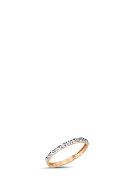 Pırlantalı Kadın Altın Yüzük