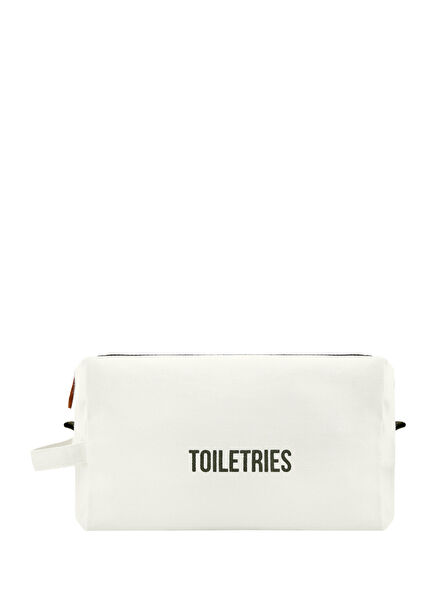 Toiletries Large Ecru Canvas Multipurpose Organizer Travel Bag