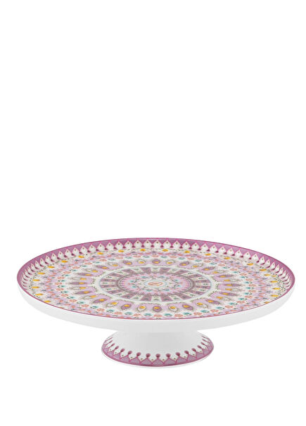 Lily Lotus Mor Porselen Kek Standı