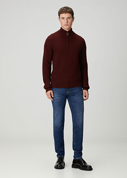 Slim Fit Navy Blue Jeans