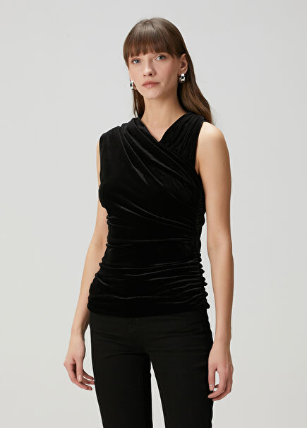 Black Velvet Blouse