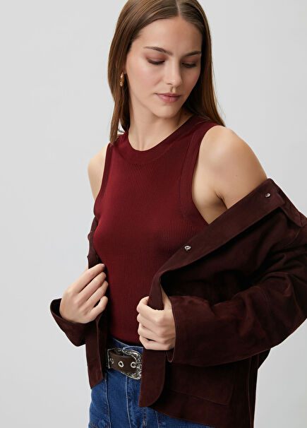 Kiremit Floş Basic Triko Atlet
