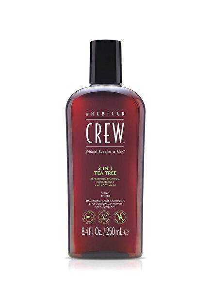 3in1 Tea Tree Erkekler İçin Saç Kremi ve Vücut Şampuanı 250 ml