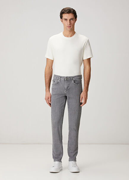 Slim Fit Grey Wash Jeans