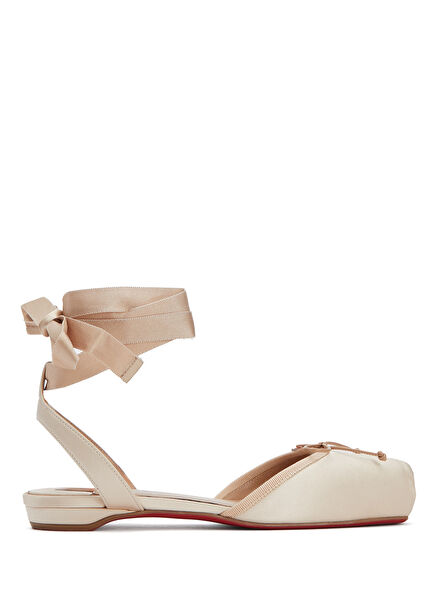Cassia Powder Silk Ballet Flats