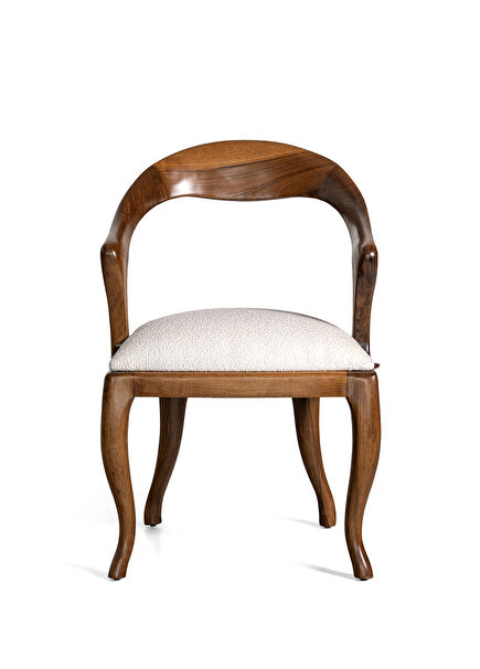 Yuki Kahverengi Ahşap  Ceviz Sandalye 