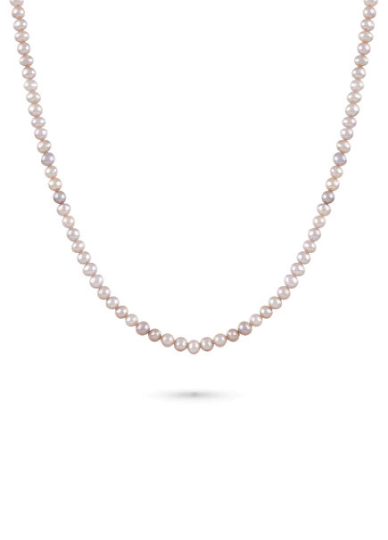Malia 925 Sterling Silver Pink Women's Pearl Necklace