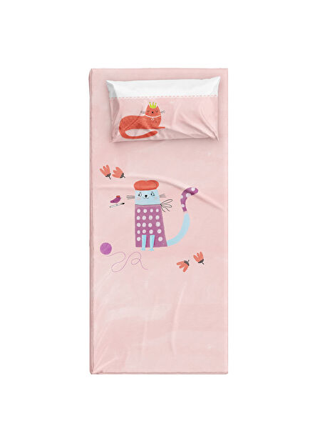Kitty of Queens Cotton Satin Baby Kids Sheet Set 80 x 140 cm