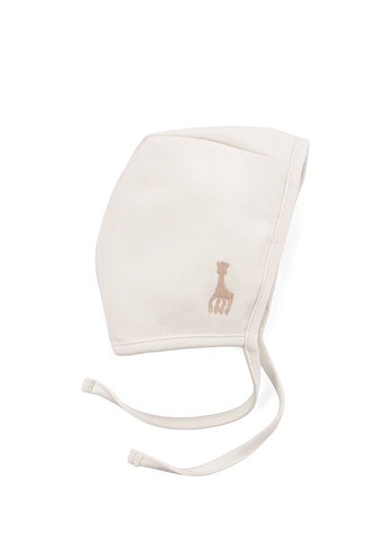 Sophie la girafe Ekru Organik Pamuk Unisex Bebek İngiliz Şapka