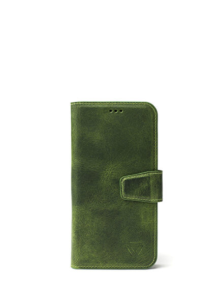 Classic Case iPhone 15 Plus Forest Deri Telefon Kılıfı