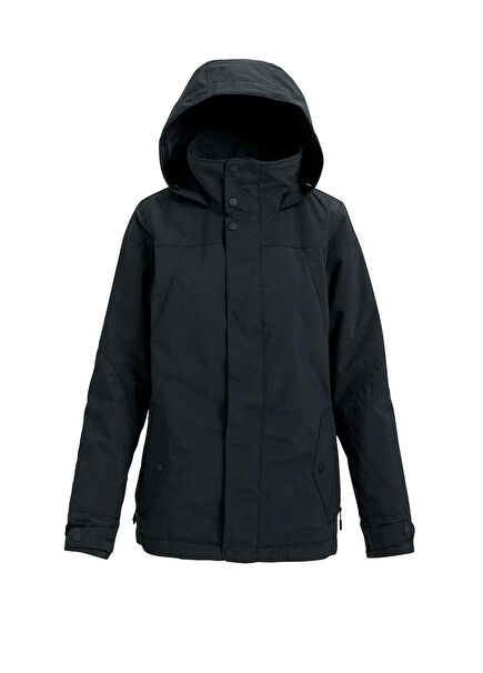 Wb Jet Set Jk Black Hooded Women's Ski Snowboard Jacket