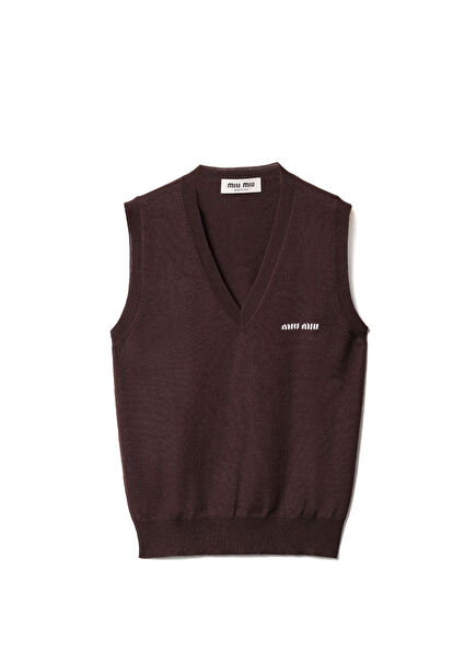 Kahverengi Yün Kadın Süveter