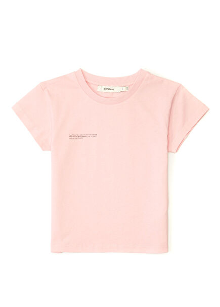 Pembe Organik Pamuk Çocuk T-shirt