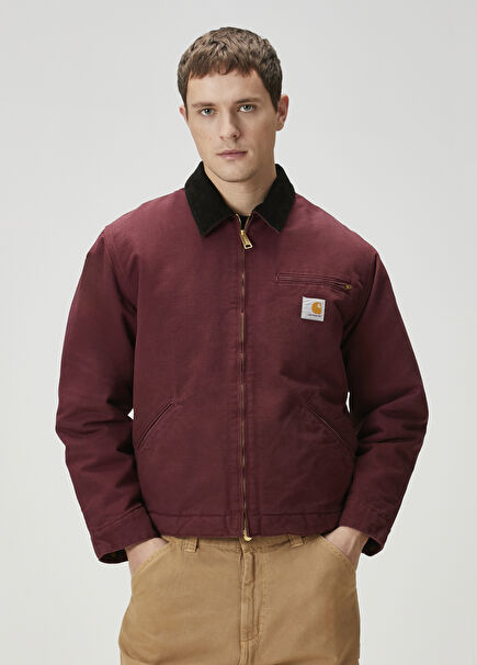 Og Detroit Burgundy Organic Cotton Coat