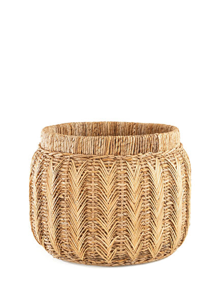 Yasmin Natural Wicker Decorative Basket