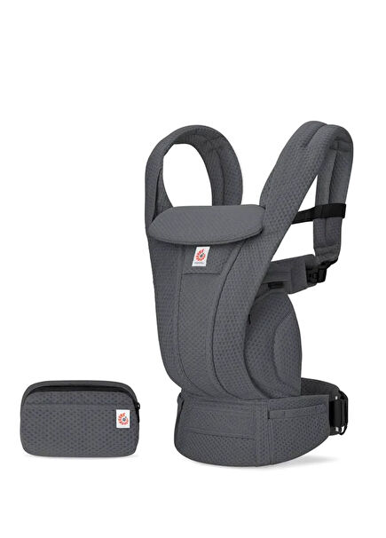 Omni Deluxe Mesh Graphite Grey Ergonomic 0-4 Year Old Kangaroo with 4 Different Carrying Positions