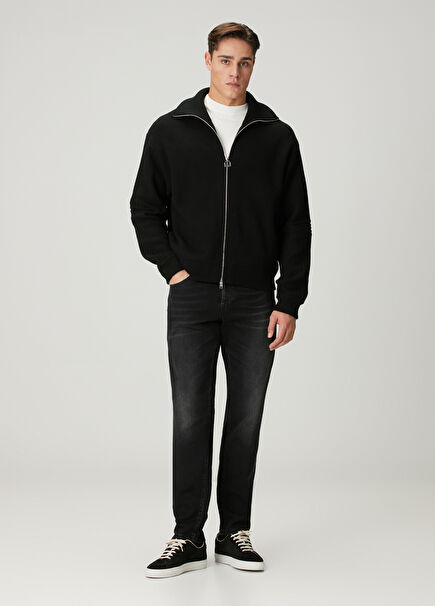 Tapered Fit Blue Division Antrasit Jean Pantolon