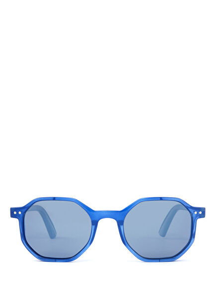 The Octagon Lacivert Asetat Unisex Güneş Gözlüğü