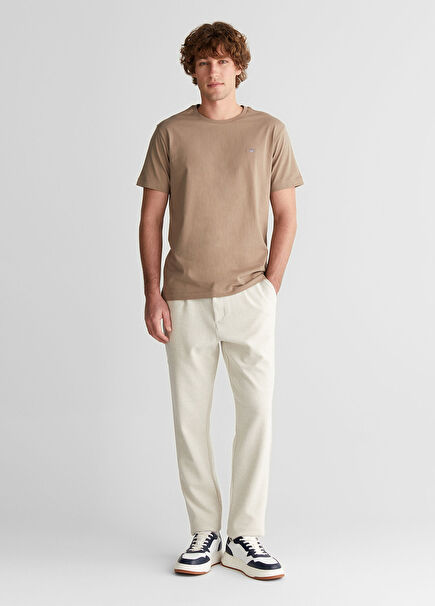 Krem Regular Fit Erkek Jogger Pantolon