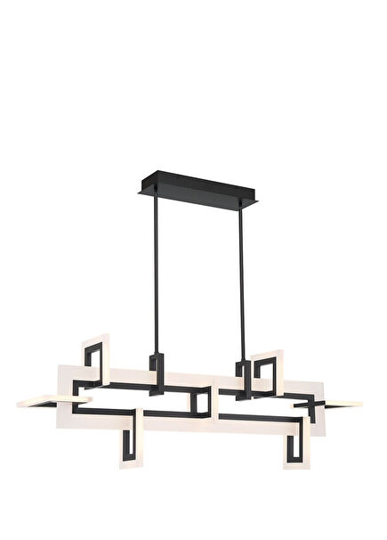 Inizio Black Led Pendant Chandelier