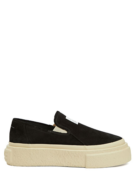Black Men's Leather Sneakers