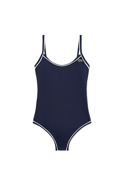 Navy Blue Strappy Women's Swimsuit
