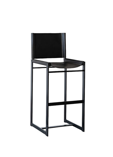 Ati Siyah Metal Bar Sandalyesi