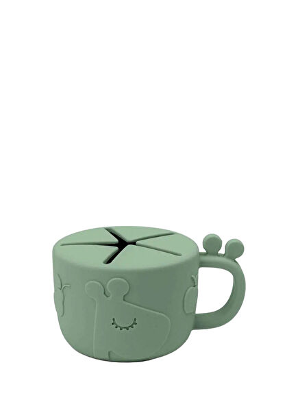 Raffi Green Silicone Kids Snack Container