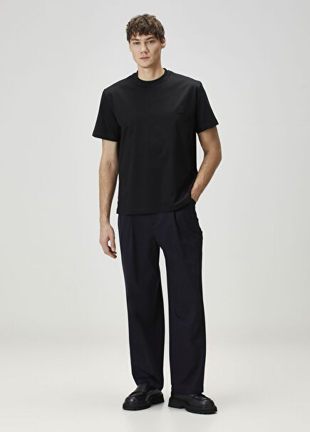 Lacivert Yün Pantolon