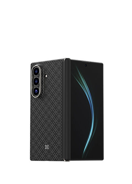 ArmorAir Karbon Kevlar Galaxy Z Fold 7 Telefon Kılıfı ve Ekran Koruyucu Set