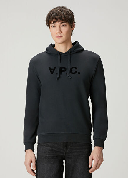 Standard Siyah Kapüşonlu Sweatshirt