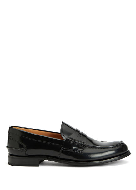 Black Women's Leather Loafer