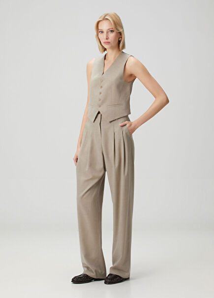 Mink Pleated Trousers