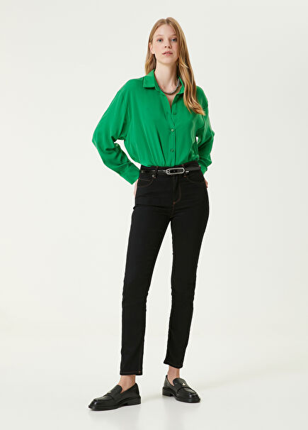 Slim Straight Black Jeans