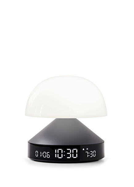 Mina Sunrise Daylight Simulator Lighting with Metallic Grey Alarm Clock
