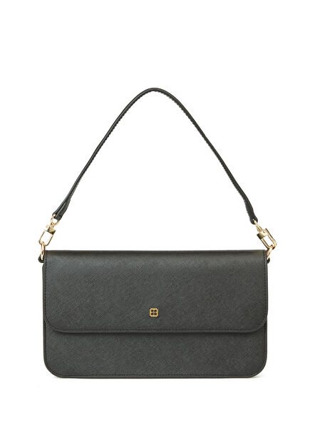 Women's Shoulder Bag With Black Logo
