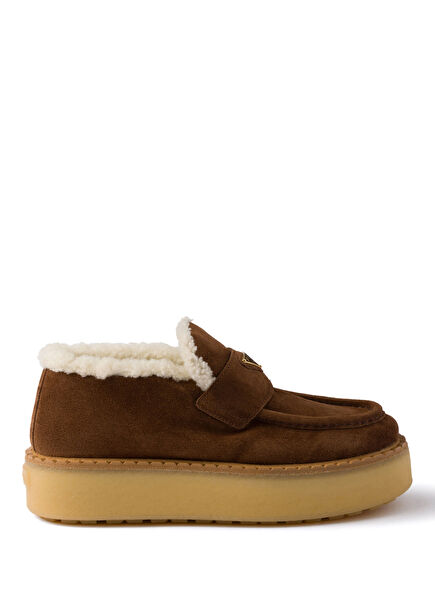 Brown Suede Women's Loafers