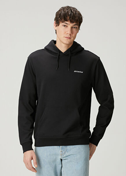 Loretto Siyah Kapüşonlu Sweatshirt